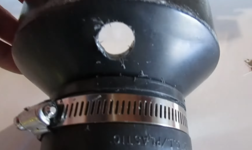 PVC extension to stop washing machine standpipe overflowing