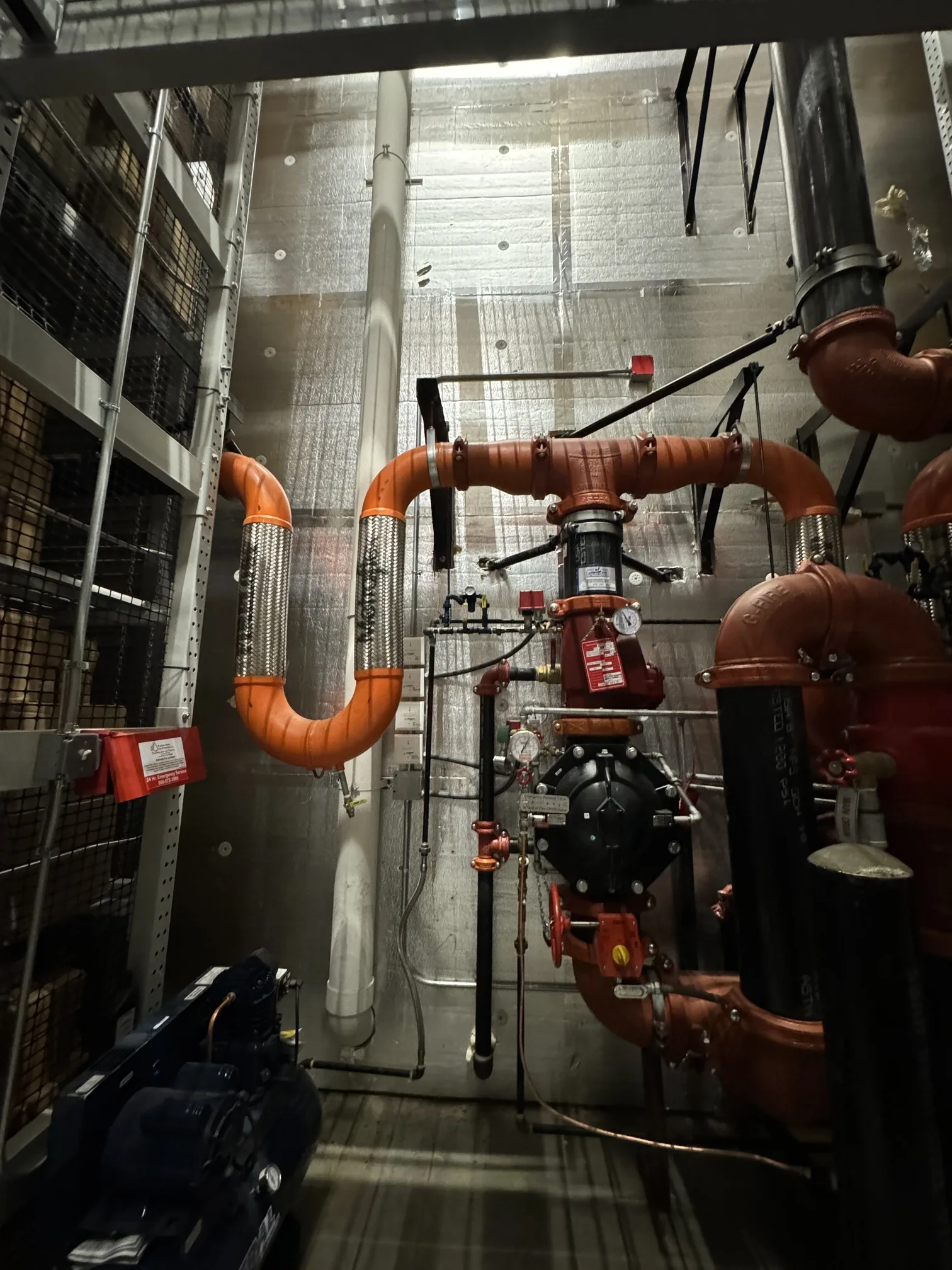 Commercial fire riser system maintained for property management